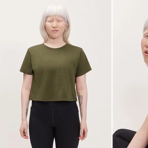 Fern Gia Crop Tee by Girlfriend Collective